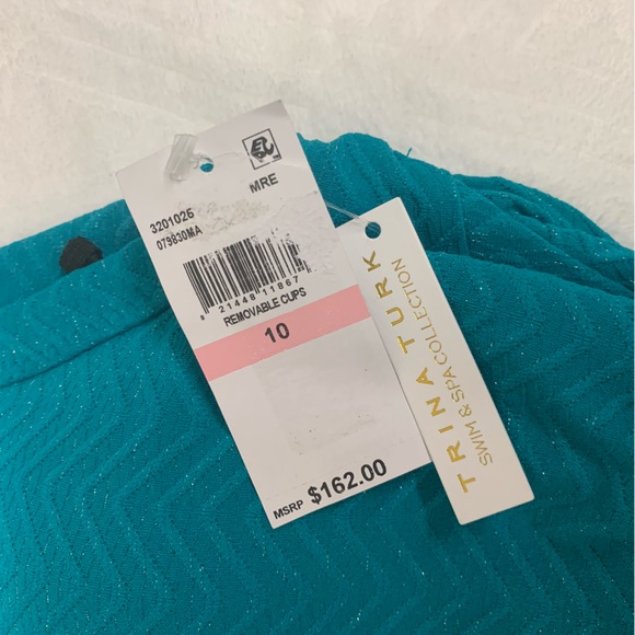 NWT TRINA TURK EMPIRE HALTER ONE PIECE - Picture 12 of 14